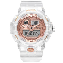 将图片加载到图库查看器,Sport Digital Watch for Men and Woman With Luminous Dual Time Waterproof 5 Bar Modern Men's Military Wristwatch WIth Night Mode