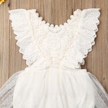 将图片加载到图库查看器,Modern Newborn Baby Girl Flower Lace Romper Bodysuit Jumpsuit Tutu Dress Outfit Clothes Made for Little Prinsess girls between 0-24Months