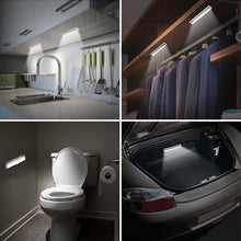 Load image into Gallery viewer, STEVVEX 6/10 LEDs PIR with Motion Sensor Light for Cupboard, Wardrobe, Bed Lamp LED Under Cabinet Night Light For Closet Stairs Kitchen and multifunctional