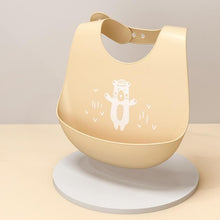 Load image into Gallery viewer, Adjustable Oil-proof Food Grade Silicone Drool bib Soft And Comfortable Saliva Towel Lunch Baby Bib For Babies and Kids