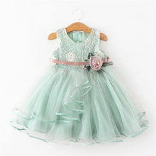 将图片加载到图库查看器,Luxury Modern Flower Newborn Baby Dress New Summer Cute Baby Girls Clothes Tulle Lace Infant Party Clothing Dress For Girls