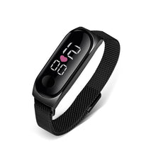 将图片加载到图库查看器,STEVVEX Men's Business Electronic Watch Simple Luxury Steel Belt Folding Buckle Sports Digital Watch For Men and woman