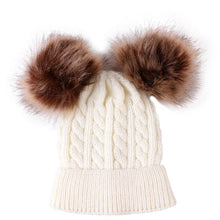 将图片加载到图库查看器,Trend Cute Newborn Baby Winter Warm Hats Infant Kids Girls Boys Knit Hat With Pompom Ball Beanie Caps For Girls