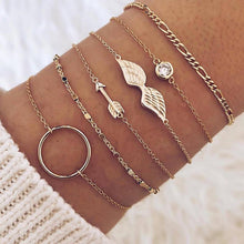将图片加载到图库查看器,Bohemian Gold Tassel Bracelets For Women Summer Shell Clear Crystal Stone Luxury Jewelry