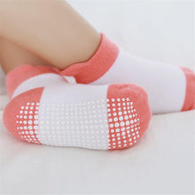 将图片加载到图库查看器,6 Pairs Cotton Baby 's Non-slip Boat Low Cut Floor Socks With Rubber Grips For Boys & Girls Sock