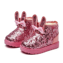 将图片加载到图库查看器,Warm Kids Snow Boots For Children New Toddler Winter Princess Cartoon Shoes Non-slip Flat Round Toe Girls Baby Lovely Boots