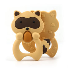 Load image into Gallery viewer, 2pcs Cartoon Baby Teether Animal Silicone Teether Raccoon Elephant Koala Giraffe Baby Teething Toys Accessories Perfect Toy For Kids