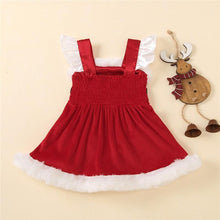 将图片加载到图库查看器,Baby Girls Christmas Romper Dress Fly Sleeve Sequins Romper Dress for Kids Toddler Girls Dresses For Girl In Elegant Christmas Style