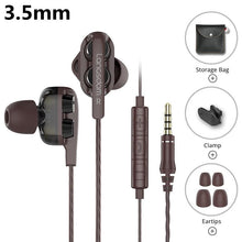 Load image into Gallery viewer, STEVVEX Wired Earphone Headphones with Microphone Dual Driver Phone Earphones Type C Ear phones