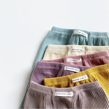 将图片加载到图库查看器,Baby Boys Girls Solid Leggings Toddler Ribbed Pants Little Boy Casual Pants Kids Trousers