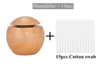 Load image into Gallery viewer, Ultrasonic Air Humidifier Wood Essential Aroma Oil Diffuser With LED Light Electric Aromatherapy Mist Maker