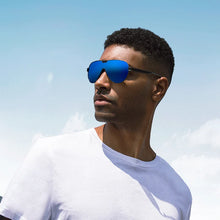 Load image into Gallery viewer, BARCUR Men's Polarized Sunglasses UV400 Protection Special-Shaped Eyewear for Men Stainless Steel Frame Eyeglasses Accessory