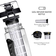 将图片加载到图库查看器,900mlFruit Infuser Water Bottle Juice Shaker Sports Lemon Water Bottle Fitness Sport Fruit Drinking Bottles Gadget For Fitness Sport and Excerises In Modern New Trend Design