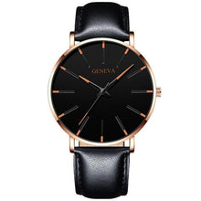 将图片加载到图库查看器,Minimalist Men's Fashion Ultra Thin Watch Simple Men Business Stainless Steel Mesh Belt Quartz Watch Relogio Masculino