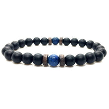 Load image into Gallery viewer, Lava Stone Men Wrist Bracelet Natural Moonstone Bead Tibetan Chakra Diffuser Bracelets For Men Jewelry Cool Gifts