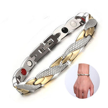 将图片加载到图库查看器,Elegant Modern Twisted New Luxury Amazing Healthy Magnetic Fashion Bracelet For Women and Man