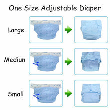 Load image into Gallery viewer, Reusable Waterproof Diaper Baby Bamboo Charcoal Diaper One Size Pocket Baby Nappies For Kids Set