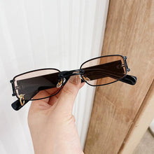 Load image into Gallery viewer, Popular Fashion Small Rectangle Women Luxury Sunglasses Brand Designer Vintage Punk Men Sunglasses Style With Shades UV400 Protection