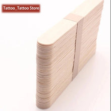 将图片加载到图库查看器,50pc 100pcs/lot Disposable Wooden Waxing Wax Tongue Depressors Sterilized Individually Paper Packing Tattoo Accessories Supplies