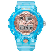 将图片加载到图库查看器,Sport Digital Watch for Men and Woman With Luminous Dual Time Waterproof 5 Bar Modern Men's Military Wristwatch WIth Night Mode
