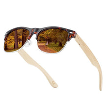 Load image into Gallery viewer, Brand Bamboo Handmade Luxury Polarized Modern and Retro Wood Sunglasses for Men and Women With UV400 Protection