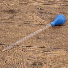 Load image into Gallery viewer, 1/2/5pcs Dropper Pipette Glass Scale Line Lab Dropper Measuring Dropping Pipet Blue Rubber Head Pipettes Measuring