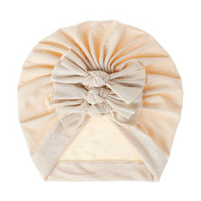 Load image into Gallery viewer, Modern Handamde Toddler Baby Boys& Girls Turban Head Wrap Beanie Cotton Hat Solid Cap Headband For Kids