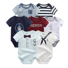 Load image into Gallery viewer, Unisex Newborn Baby Rompers Clothing Infant Jumpsuits 100%Cotton Children 7Pcs/Lot Set for Girls and Boys Jumpsuits For Kids