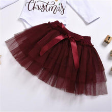 将图片加载到图库查看器,Luxury Newborn Toddler Baby Girl Clothes Set Long Sleeve Romper Christmas Princess Dress Mesh Skirt with Headband Set With Skirt Romper and Ribbon Bow