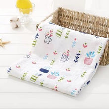 Load image into Gallery viewer, Muslin 100% Cotton Baby Swaddles Soft Newborn Blankets Bath Gauze Infant Wrap Sleep sack Stroller .