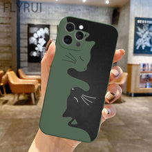 将图片加载到图库查看器,Cute Animals Cat Cartoon Phone Case For iPhone 11 12 13 Pro Max X XR XS Max 7 8 Plus SE 2020 Clear Soft Transparent Silicone Pattern Ultra Thin Shockproof Back Cover