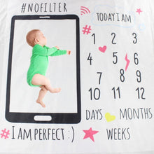 Load image into Gallery viewer, Newborn baby Monthly Growth Blanket Photography Props Background Cloth For Baby