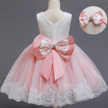 将图片加载到图库查看器,Handmade Luxury Princess Baby Girl 1 Year Birthday Dress Tutu First Christmas Party Cute Bow Dress Infant Modern Luxury Dress With Big Bow