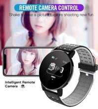 Load image into Gallery viewer, New Bluetooth Smart Watch For Men and Woman With Multifunction Blood Pressure Smartwatch Sport Tracker Band For Android IOS and WhatsApp Connection