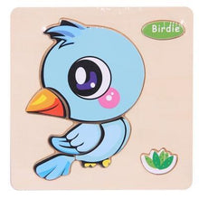 将图片加载到图库查看器,Baby Toys Wooden 3D Puzzle Cartoon Animal Intelligence Kids Educational Brain Teaser Children Tangram Shapes Learning