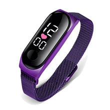 将图片加载到图库查看器,STEVVEX Men's Business Electronic Watch Simple Luxury Steel Belt Folding Buckle Sports Digital Watch For Men and woman