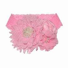 将图片加载到图库查看器,Luxury Modern Handmade Flower Headband Newborn Infant Pearl Flowers With Lace wide Headbands Bebes Hair Accessories Bow