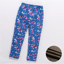 Load image into Gallery viewer, Baby Girls Leggings Thick Warm Dot Pants Kid Girl Leopard Plus Pants Children Vintage Flowers Trousers For Girls Kids