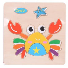 将图片加载到图库查看器,Baby Toys Wooden 3D Puzzle Cartoon Animal Intelligence Kids Educational Brain Teaser Children Tangram Shapes Learning