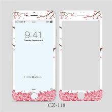 将图片加载到图库查看器,3D Curved Edge Tempered Glass for iPhone 6 6s 7 8 Plus Fashion Flowers Pattern Screen Protector Protective Film Tempered Glass Screen Protector Designed for iPhone