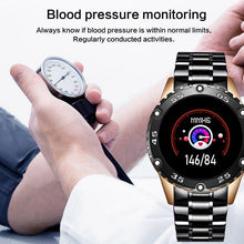 将图片加载到图库查看器,New Smart Watch For Men With IP67 Waterproof Protecion and Heart Rate Fitness Tracker Pedometer For Android and IOS sistems Steel Band Sports Men Smart Watch