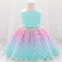 Load image into Gallery viewer, Newborn Baby Girls Clothes Christmas Princess Dress Lace Colorful Sequins Girls Wedding Party Ball Gown