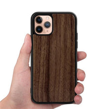 Load image into Gallery viewer, Vintage Wooded Back Case For iPhone 14 13 Mini 12 SE XR X S Max 8 7 Plus Genuine Bamboo Wooden Hard Phone case iPhone 11 Pro Max Strong Hard Protective Case For iPhone