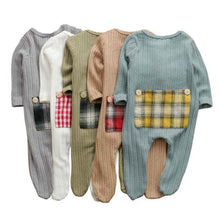 将图片加载到图库查看器,Newborn Baby Boy Girl Long Sleeve Cotton Romper Jumpsuit Playsuit One Pieces Baby Clothes 0-9M In Famous Holidays Pajamas Style