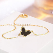 将图片加载到图库查看器,New Modern Fashion Gold Bracelet For Girl Elegant 925 Silver Jewelry Butterfly Shaped Bracelets Luxury For Female Wedding Party Ornament