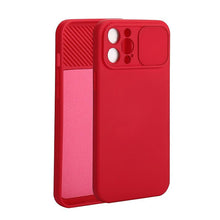 Load image into Gallery viewer, Sliding Lens Protective Silicone Case For iPhone 11 Pro Max Mini 12 Pro 13 Push Cover iphone Slide Camera Cover Case with Camera Lens Protector Cover Silicone Bumper Slim Phone Cover Compatible with iPhone