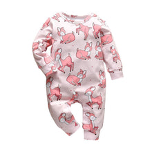 Load image into Gallery viewer, Newborn Baby Rompers Pajama Cotton Cute Letter I Love Daddy and Mummy Long Sleeve rompers Clothes For Baby Kids