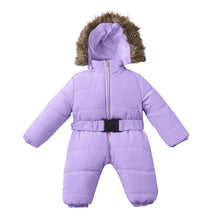 将图片加载到图库查看器,Winter Clothes For Infant Baby Hooded Warm Thick Snowsuit Jumpsuit Romper for Boys and Girls Style
