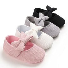 将图片加载到图库查看器,Baby Girls First Walkers Bow Knot Solid Soft Shoe Footwear For Baby Girl Breathable Shoes