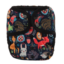 Load image into Gallery viewer, Baby Girl Pink One Size Cloth Diaper Cover Comfortable Nappy With Double Gusset Cartoon Designs Baby Boys Diapers